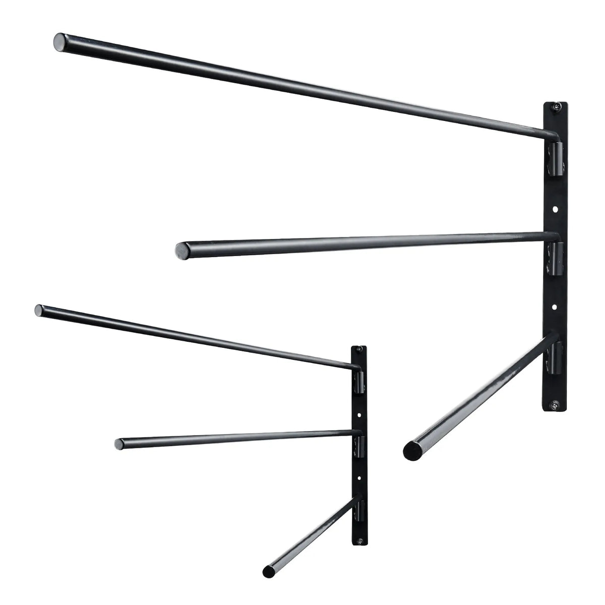 VEVOR Wall-Mounted Bracket Stands with 3 Extendable Holders, 2-Piece Set, 78 × 76 × 14 cm