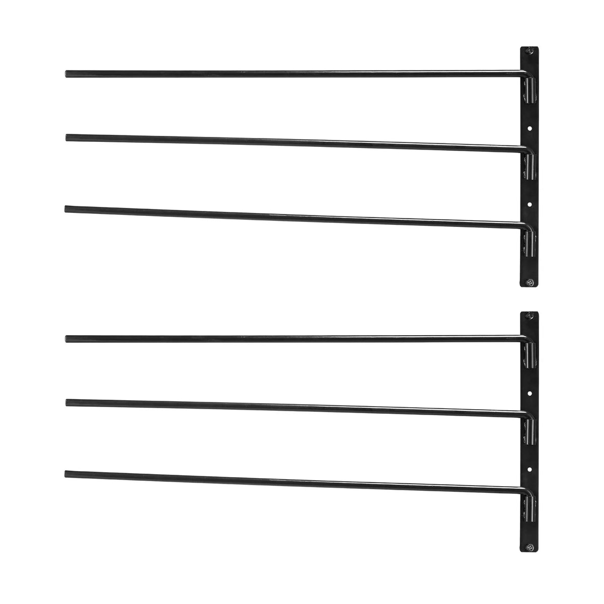 VEVOR Wall-Mounted Bracket Stands with 3 Extendable Holders, 2-Piece Set, 78 × 76 × 14 cm