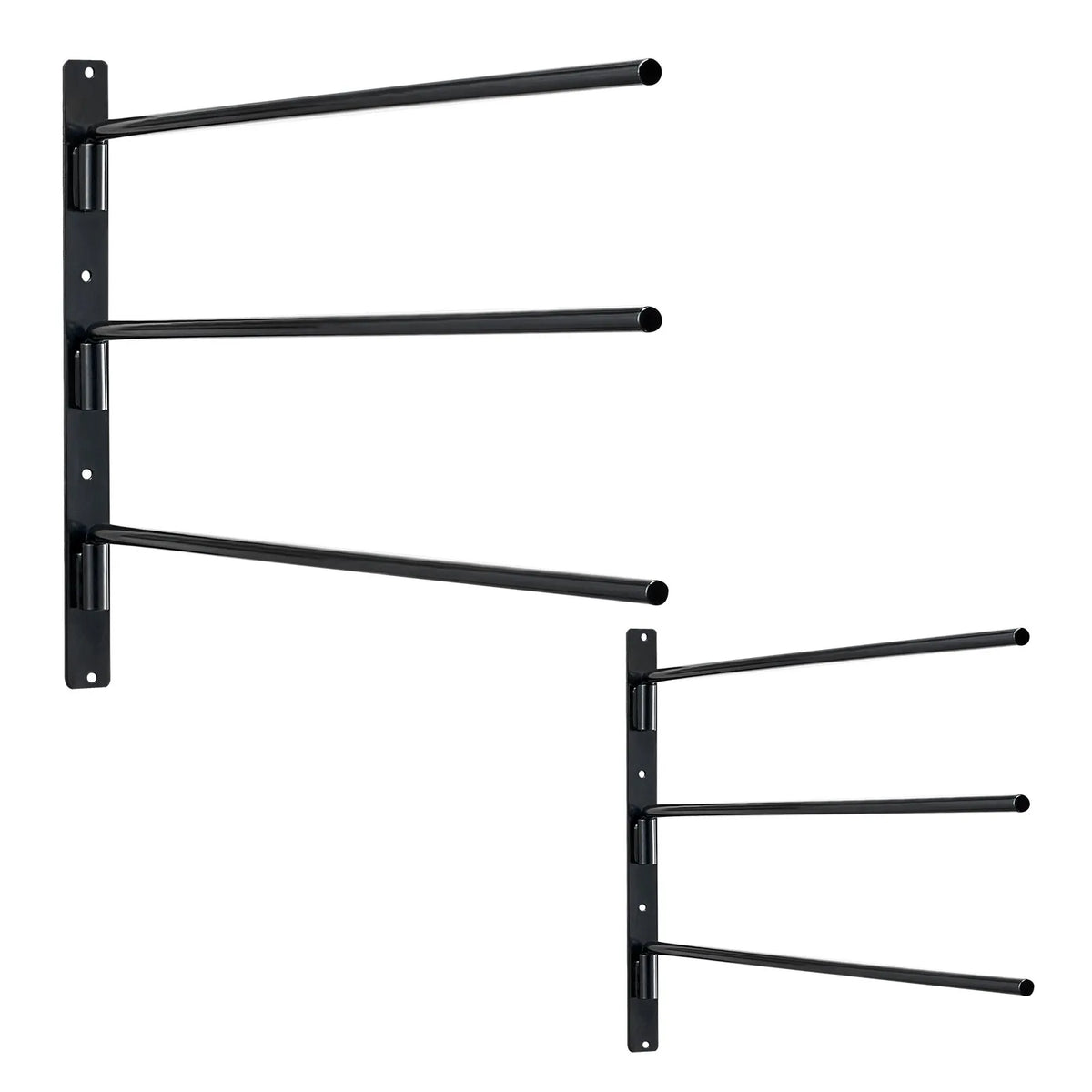 VEVOR Wall-Mounted Bracket Stands with 3 Extendable Holders, 2-Piece Set, 78 × 76 × 14 cm