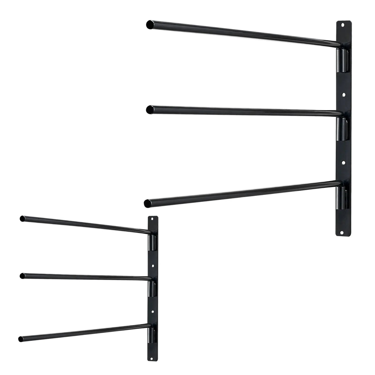 VEVOR Wall-Mounted Bracket Stands with 3 Extendable Holders, 2-Piece Set, 78 × 76 × 14 cm