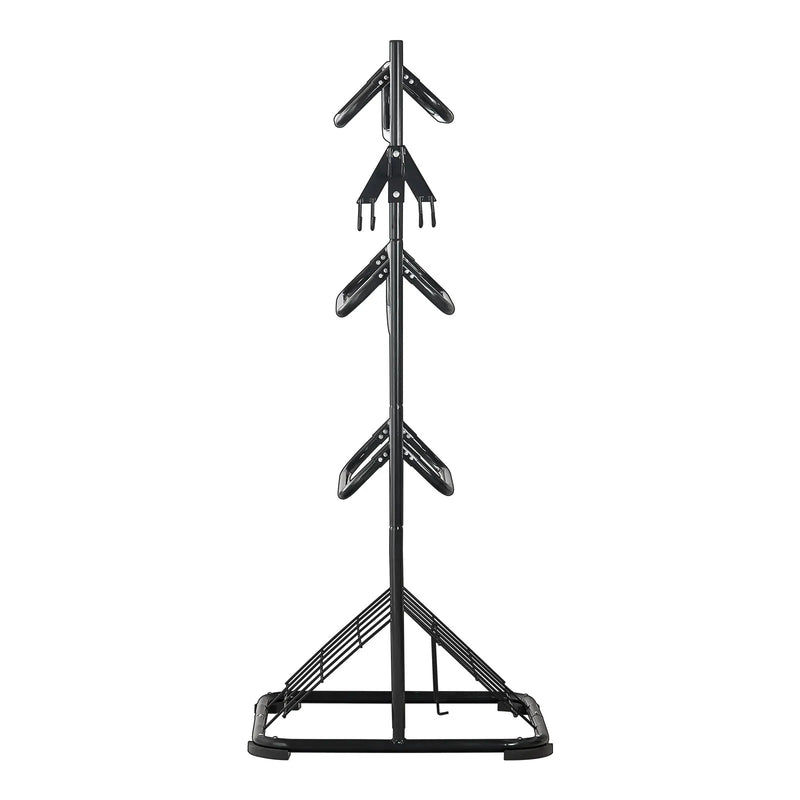 VEVOR brīvi stāvošs seglu statīvs 76 × 76 × 174 cm, 3 līmeņu seglu turētājs ar noņemamām un rotējošām sekcijām, izturīgs seglu un segu turētājs angļu un rietumu tipa segliem ekipējuma telpas organizēšanai