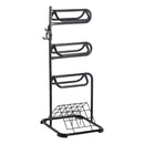 VEVOR brīvi stāvošs seglu statīvs 76 × 76 × 174 cm, 3 līmeņu seglu turētājs ar noņemamām un rotējošām sekcijām, izturīgs seglu un segu turētājs angļu un rietumu tipa segliem ekipējuma telpas organizēšanai