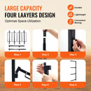 VEVOR sienas seglu statīvs 61 × 18 × 132 cm, četrpakāpju izturīgs seglu turētājs angļu un rietumu tipa segliem ar segu turētāju, stallīša un ekipējuma telpas organizācijai