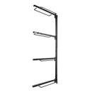 VEVOR sienas seglu statīvs 61 × 18 × 132 cm, četrpakāpju izturīgs seglu turētājs angļu un rietumu tipa segliem ar segu turētāju, stallīša un ekipējuma telpas organizācijai