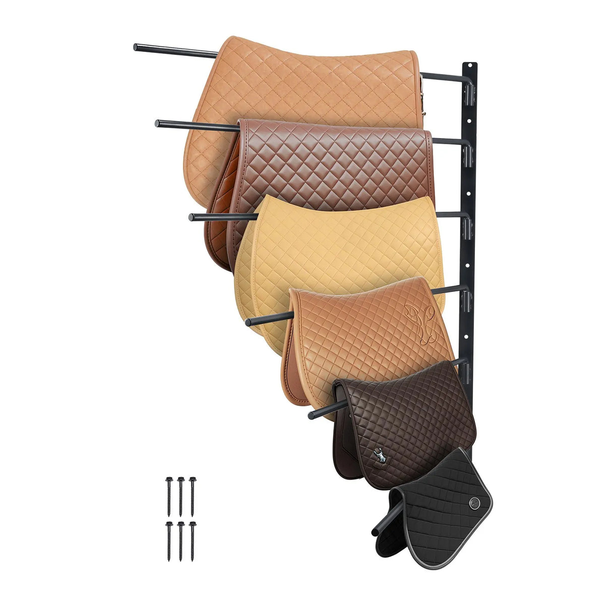 VEVOR Wall-Mounted Tool Rack with 6 Sliding Holders, 78 × 76 × 14 cm