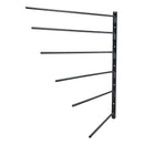 VEVOR sienas seglu statīvs 78 × 76 × 14 cm, izvirzāms 6 līmeņu seglu turētājs, vietu taupošs seglu, segu un jāšanas piederumu glabāšanas statīvs ekipējuma telpai vai treilerim