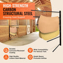 VEVOR sienas seglu statīvs 78 × 76 × 14 cm, izvirzāms 6 līmeņu seglu turētājs, vietu taupošs seglu, segu un jāšanas piederumu glabāšanas statīvs ekipējuma telpai vai treilerim