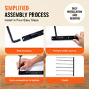 VEVOR sienas seglu statīvs 78 × 76 × 14 cm, izvirzāms 6 līmeņu seglu turētājs, vietu taupošs seglu, segu un jāšanas piederumu glabāšanas statīvs ekipējuma telpai vai treilerim