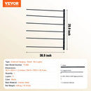 VEVOR sienas seglu statīvs 78 × 76 × 14 cm, izvirzāms 6 līmeņu seglu turētājs, vietu taupošs seglu, segu un jāšanas piederumu glabāšanas statīvs ekipējuma telpai vai treilerim