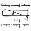 VEVOR sienas seglu statīvs 69 × 41 × 32 cm, 8 gab. komplekts ar paliktņa turētāju, pārnēsājams seglu turētājs angļu un rietumu tipa segliem, jāšanas ekipējuma glabāšanai stallī, dārzā vai jāšanas inventāra telpā, melns