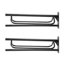 VEVOR sienas seglu statīvs ar paliktņa turētāju 60 × 32 × 26 cm, 2 gab. komplekts, izturīgs tērauda seglu turētājs rietumu un angļu tipa segliem stallī, kūtī, treilerī vai ekipējuma telpā