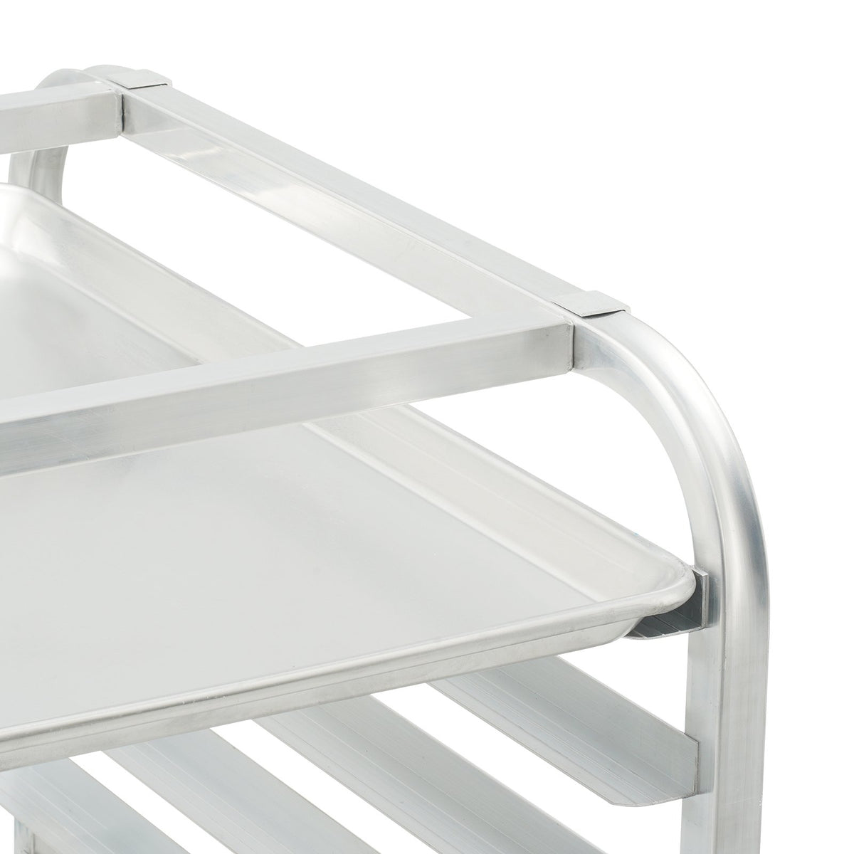 VEVOR Bakery Rack Trolley, 10 Tiers, Aluminium Frame with Locking Wheels, Fits Full and Half-Size Sheet Pans, Quick Access Shelving for Kitchen or Bakery, 660 × 515 × 990 mm