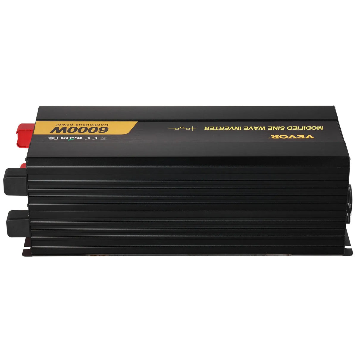 VEVOR 6000 W modifitseeritud sinusoidvoolu inverter 12 V DC–230 V AC, LCD-ekraani, kaugjuhtimispuldiga, LED-indikaatorite ja ES-pistikupesadega, sobib autode, matkaautodele, veokitele, paatidele, reisimiseks ja telkimiseks
