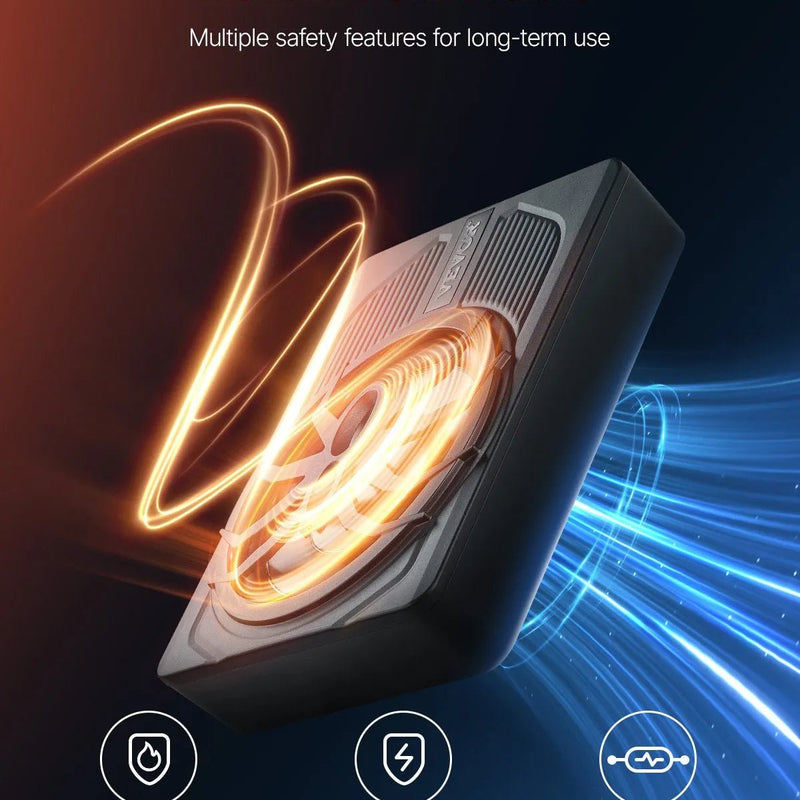 VEVOR 25 cm 440 W zem sēdekļa automašīnas subwooferis ar iebūvētu pastiprinātāju un zilu ambient apgaismojumu, zema profila aktīvais auto subwooferis ar tālvadības pulti, piemērots SUV, automašīnām, kravas auto un RV - ZEMLETES.LV
