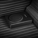 VEVOR 20 cm 300 W zem sēdekļa automašīnas subwooferis ar iebūvētu pastiprinātāju, zema profila aktīvais auto subwooferis ar High/Low Level ieejām un skaļuma regulatoru, piemērots SUV, automašīnām, kravas auto un RV - ZEMLETES.LV