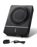 VEVOR 20 cm 240 W zem sēdekļa automašīnas subwooferis ar iebūvētu pastiprinātāju, zema profila aktīvais auto subwooferis ar High/Low Level ieejām un skaļuma regulatoru, piemērots SUV, automašīnām, kravas auto un RV - ZEMLETES.LV