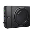 VEVOR 20 cm 240 W zem sēdekļa automašīnas subwooferis ar iebūvētu pastiprinātāju, zema profila aktīvais auto subwooferis ar High/Low Level ieejām un skaļuma regulatoru, piemērots SUV, automašīnām, kravas auto un RV - ZEMLETES.LV