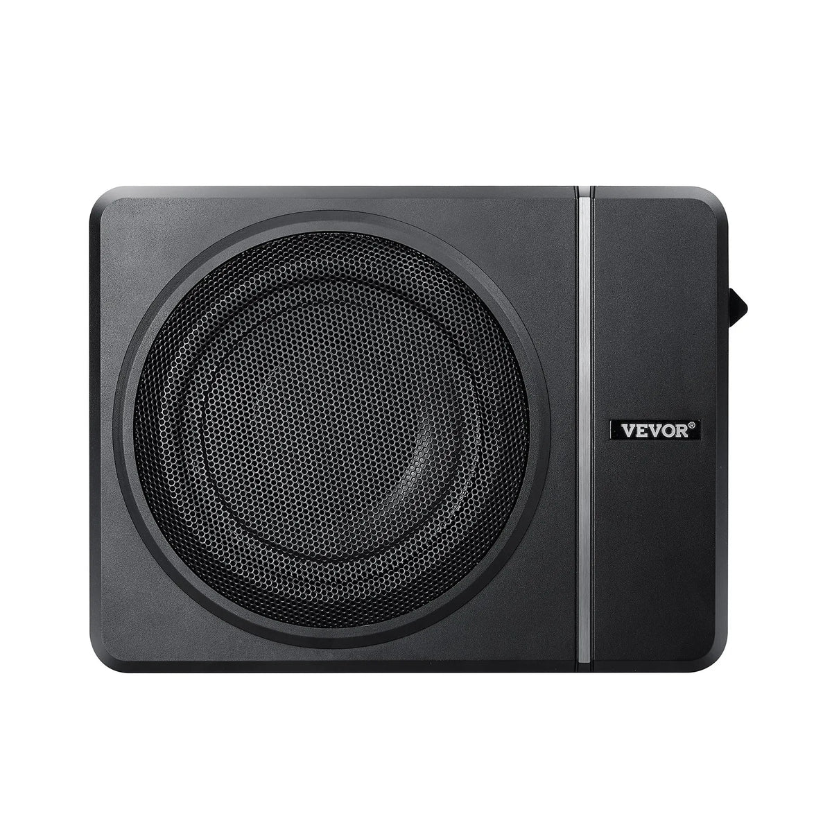 VEVOR 20 cm 240 W zem sēdekļa automašīnas subwooferis ar iebūvētu pastiprinātāju, zema profila aktīvais auto subwooferis ar High/Low Level ieejām un skaļuma regulatoru, piemērots SUV, automašīnām, kravas auto un RV - ZEMLETES.LV