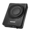 VEVOR 25 cm 300 W zem sēdekļa automašīnas subwooferis ar pastiprinātāju, zema profila aktīvais auto subwooferis ar iebūvētu pastiprinātāju, High/Low Level ieejas un skaļuma regulatoru, piemērots SUV, automašīnām, kravas auto un RV - ZEMLETES.LV