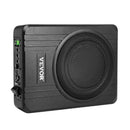 VEVOR 20 cm 400 W zem sēdekļa automašīnas subwooferis ar pastiprinātāju, zema profila aktīvais auto subwooferis ar iebūvētu pastiprinātāju, High/Low Level ieejas un skaļuma regulatoru, piemērots SUV, automašīnām, kravas auto un RV - ZEMLETES.LV