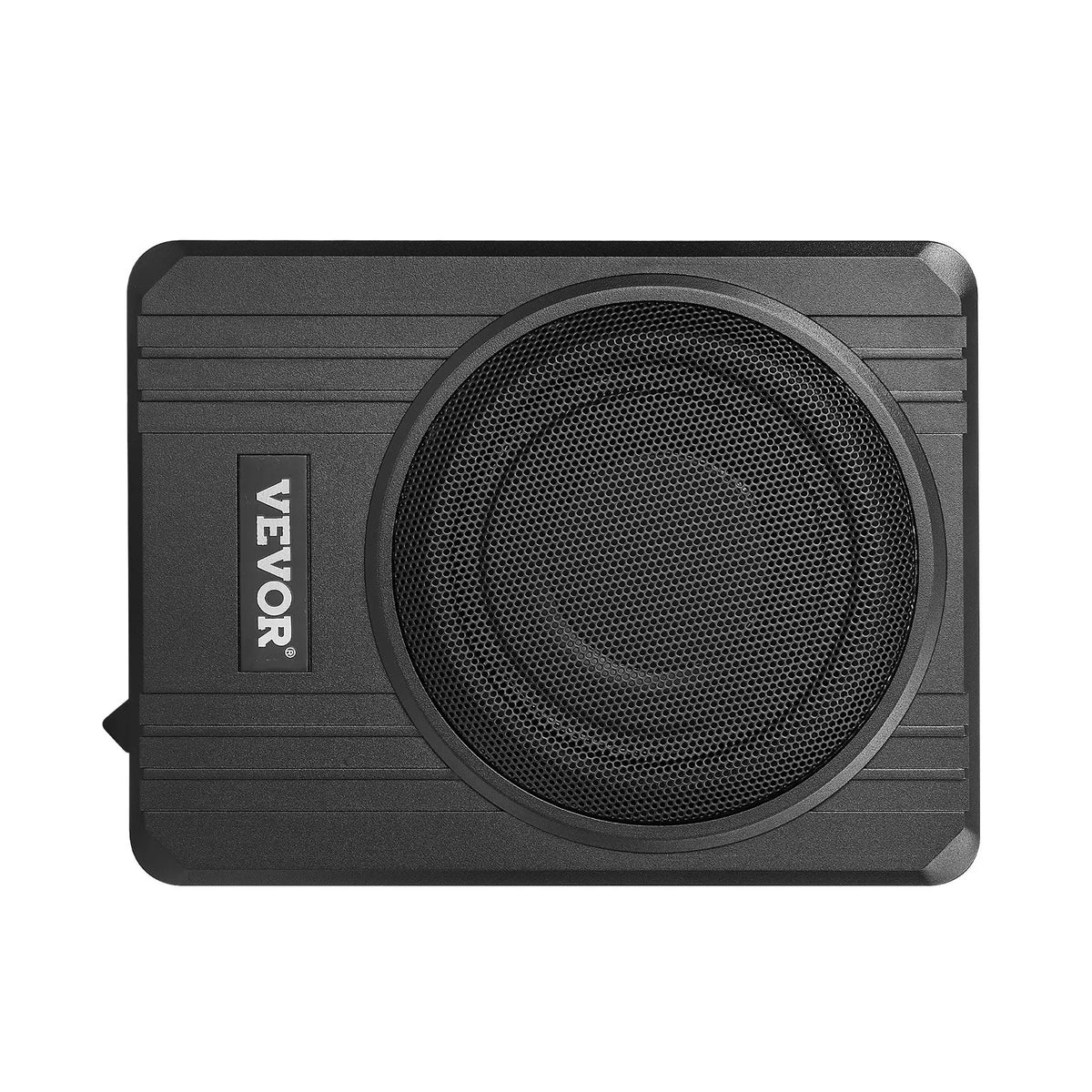 VEVOR 20 cm 400 W zem sēdekļa automašīnas subwooferis ar pastiprinātāju, zema profila aktīvais auto subwooferis ar iebūvētu pastiprinātāju, High/Low Level ieejas un skaļuma regulatoru, piemērots SUV, automašīnām, kravas auto un RV - ZEMLETES.LV