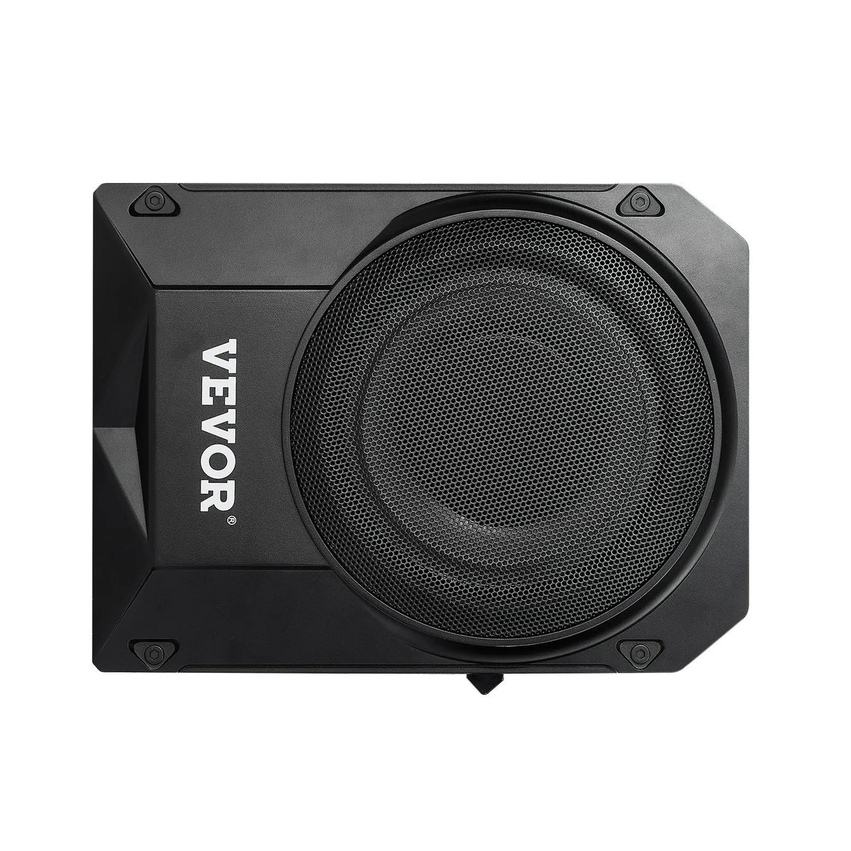 VEVOR 254 mm ar 200W nominālo un 400W maksimālo zem sēdekļa aktīvais auto subvuferis, plāns zemprofila bass skaļrunis ar iebūvētu pastiprinātāju, augsta/zema līmeņa ieeju un skaļuma regulatoru, piemērots SUV, vieglajām automašīnām, kravas auto - ZEMLETES.LV