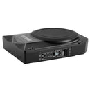 VEVOR 254 mm ar 200W nominālo un 400W maksimālo zem sēdekļa aktīvais auto subvuferis, plāns zemprofila bass skaļrunis ar iebūvētu pastiprinātāju, augsta/zema līmeņa ieeju un skaļuma regulatoru, piemērots SUV, vieglajām automašīnām, kravas auto - ZEMLETES.LV