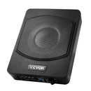 VEVOR 25 cm 240 W zem sēdekļa automašīnas subwooferis ar iebūvētu pastiprinātāju, zema profila aktīvais auto subwooferis ar High/Low Level ieejām un skaļuma regulatoru, piemērots SUV, automašīnām, kravas auto un RV - ZEMLETES.LV