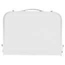 Saliekams kempinga galds, regulējama augstuma, pārnēsājams alumīnija un MDF sānu galds ar sieta plauktu un rokturi, viegls un kompakts galds āra piknikam, grilēšanai un atpūtai pie jūras, 60 × 40 cm, sudraba krāsa