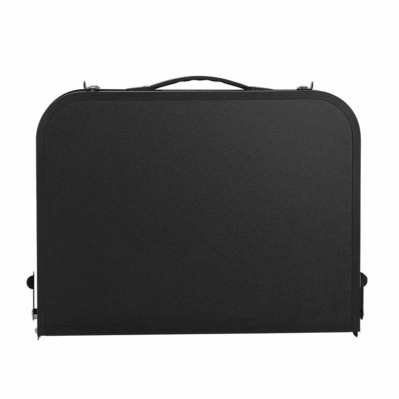 Saliekams kempinga galds ar regulējamu augstumu, pārnēsājams alumīnija un MDF sānu galds ar sieta plauktu un rokturi, viegls un kompakts āra piknikiem, grilēšanai un kempingam, 60 × 40 cm, melns