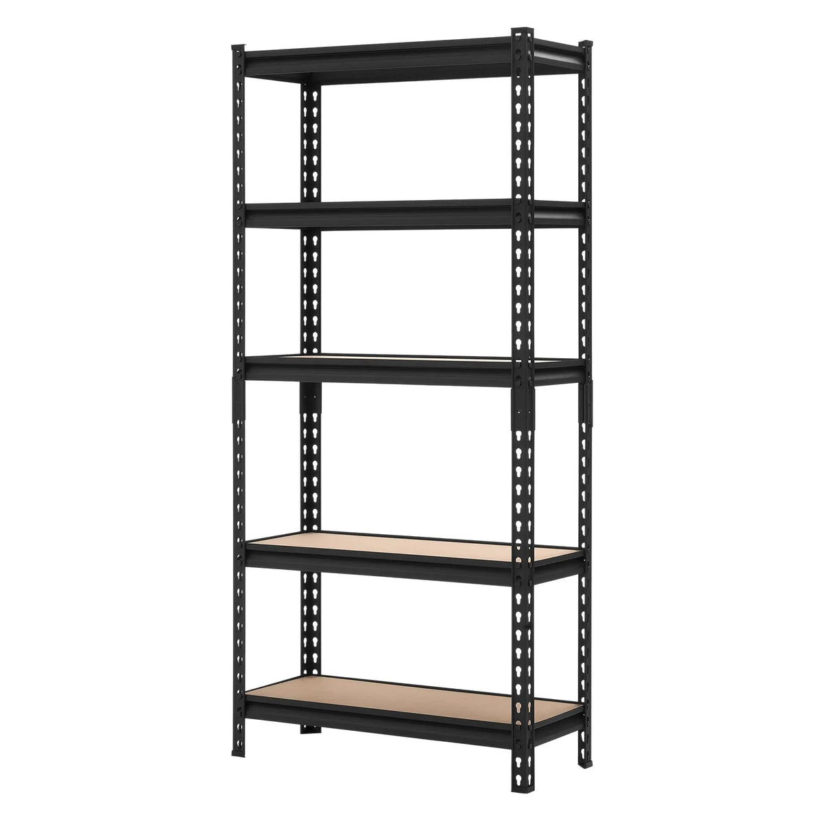 VEVORi 5-korruseline metallriiulite süsteem, kandevõime 907,2 kg, reguleeritavad hoiuriiulid garaažile, panipaigale, keldrile ja vannitoale, 720 × 309 × 1520 mm