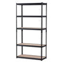 Uzglabāšanas plaukti 5 līmeņu, garāžas plauktu sistēma, 406 mm dziļums × 914 mm platums × 1815 mm augstums