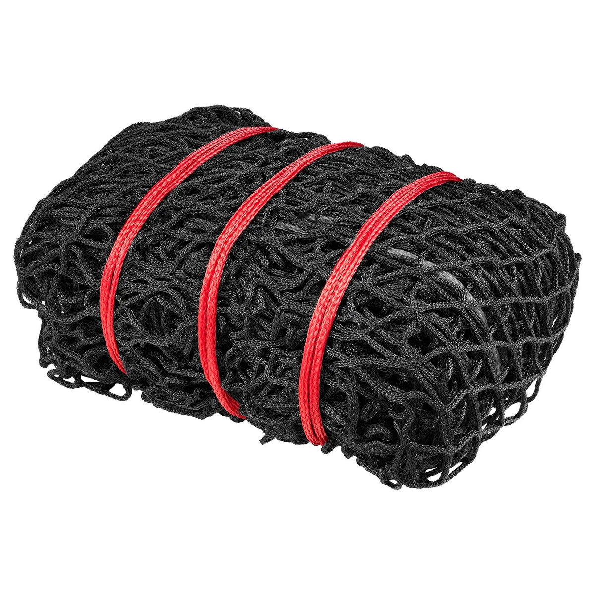 VEVOR apaļo siena ķīpu tīkls 1,8 × 1,8 × 1,8 m, acu izmērs 38,1 × 38,1 mm, PE materiāls, bezmezglu konstrukcija, komplektā savilcēji, adata, remonta aukla un uzglabāšanas soma, lēnās barošanas tīkls zirgiem - ZEMLETES.LV