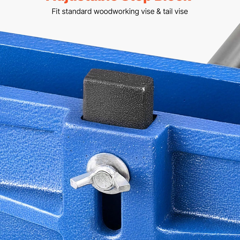 VEVOR galdniecības skrūvspīles, žokļu platums 178 mm, ātrās atbrīvošanas darbagalda skrūvspīles, maks. žokļu atvērums 203 mm, izturīga čuguna konstrukcija, regulējama priekšējā atdure, koka apstrādei un urbšanai