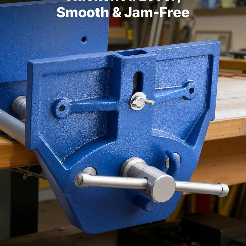 VEVOR galdniecības skrūvspīles, žokļu platums 178 mm, ātrās atbrīvošanas darbagalda skrūvspīles, maks. žokļu atvērums 203 mm, izturīga čuguna konstrukcija, regulējama priekšējā atdure, koka apstrādei un urbšanai