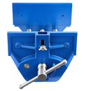 VEVOR galdniecības skrūvspīles, žokļu platums 229 mm, ātrās atbrīvošanas darbagalda skrūvspīles, maks. žokļu atvērums 259 mm, izturīga čuguna konstrukcija, regulējams priekšējais atbalsts, urbšanai un koka apstrādei