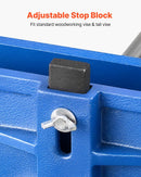 VEVOR galdniecības skrūvspīles, žokļu platums 229 mm, ātrās atbrīvošanas darbagalda skrūvspīles, maks. žokļu atvērums 259 mm, izturīga čuguna konstrukcija, regulējams priekšējais atbalsts, urbšanai un koka apstrādei