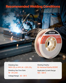 VEVOR MIG metināšanas stieple ER70S-6, Ø0,9 mm, 4,5 kg, zema šļakstīšanās, ar paaugstinātu deoksidētāju saturu, mazoglekļa tērauda metināšanai aizsarggāzes vidē visās pozīcijās