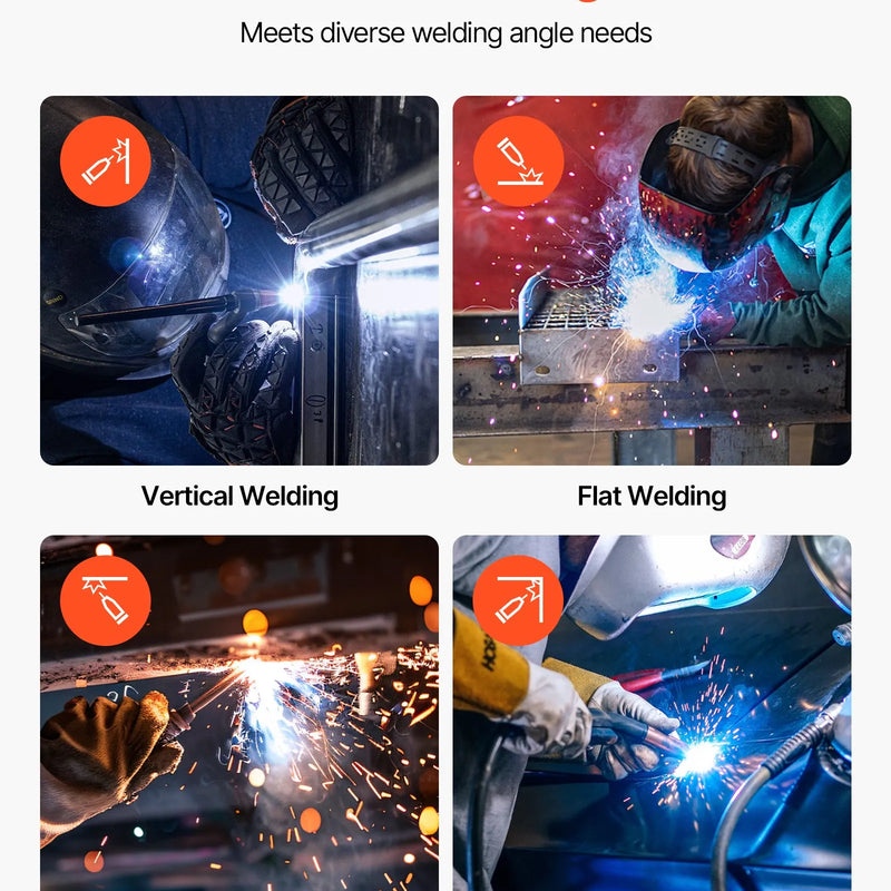 VEVOR pašekranētā pulverstieple E71T-11, Ø0,9 mm, 3 × 0,45 kg, bezgāzes MIG metināšanai, zema šļakstīšanās, piemērota visām metināšanas pozīcijām un darbam ārā (3 ruļļu komplekts)