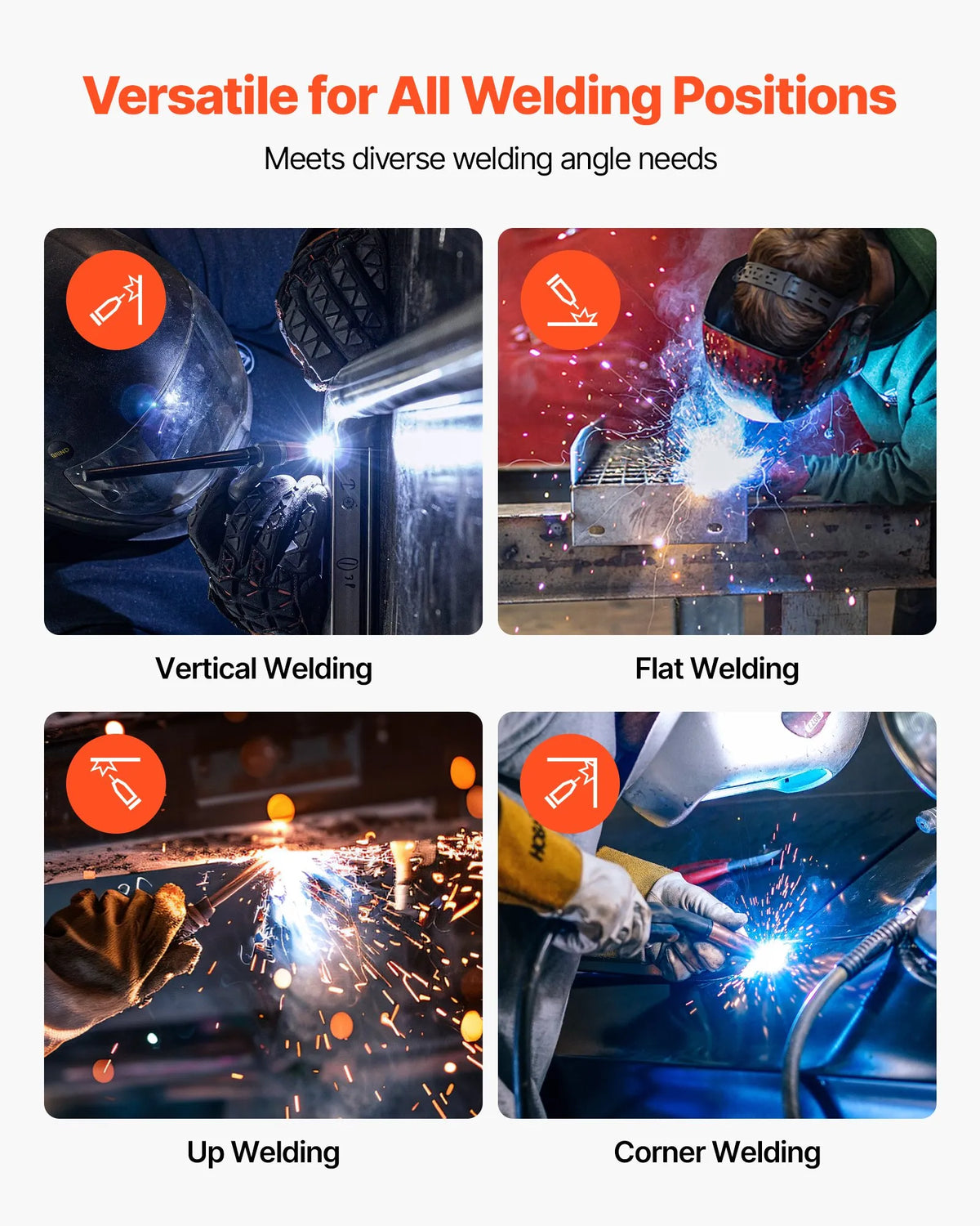 VEVOR Self-Shielded Flux-Cored Wire E71T-11, Ø0.9 mm, 3 × 0.45 kg, Gasless MIG Welding, Low Spatter, Suitable for All Welding Positions and Outdoor Work (3-Spool Set)