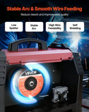 VEVOR pašekranētā pulverstieple E71T-11, Ø0,8 mm, 0,9 kg, bezgāzes MIG metināšanai, zema šļakstīšanās, piemērota visām metināšanas pozīcijām un darbam ārā