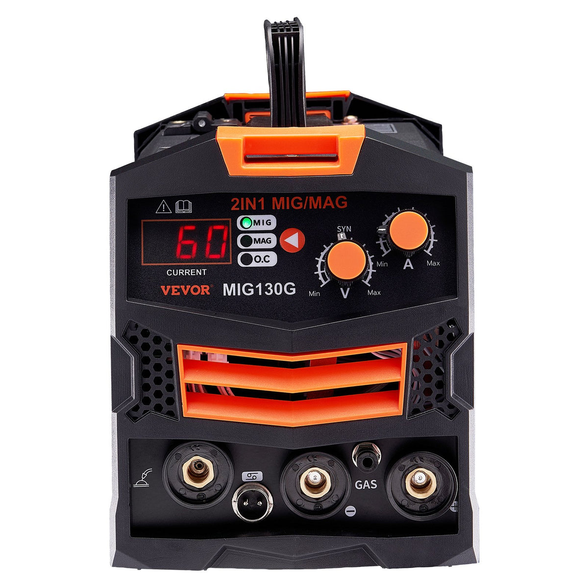 VEVOR MIG Welding Machine 130 A 2 in 1 – Gas MIG and Gasless, IGBT Inverter