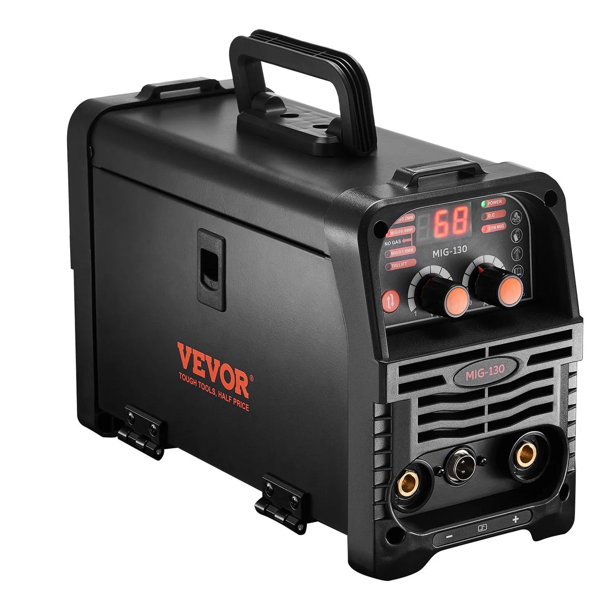 VEVOR MIG Welding Machine 130 A 3 in 1 – Gasless MIG, MMA, Lift TIG, Synergic, IGBT