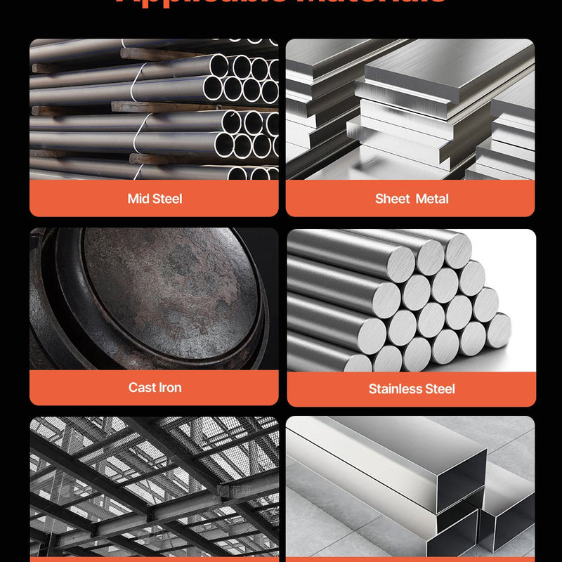 Metināšanas aparāts VEVOR 130 A, 3-in-1 MIG/Stick/Lift TIG, Flux Core