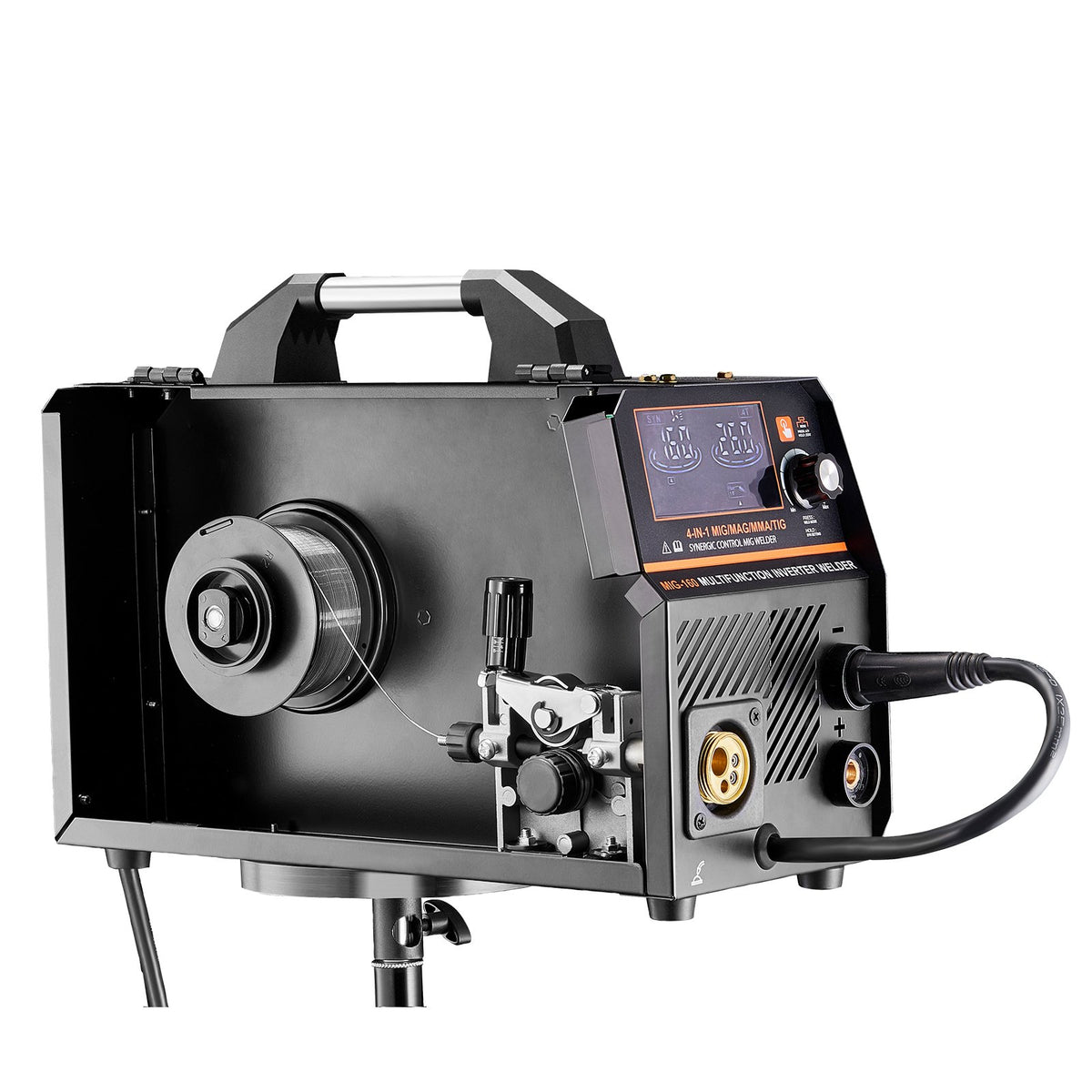 VEVOR MIG Welding Machine 160 A 4 in 1 – Gas MIG, Gasless MIG, MMA, Lift TIG, Synergic, LCD