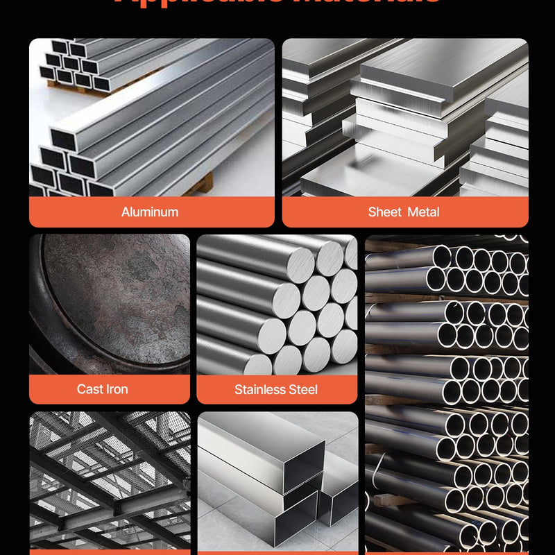 Metināšanas aparāts VEVOR 250 A, 5-in-1 MIG Pulse, gasless MIG, gas MIG, MMA, Lift TIG, sinerģisks