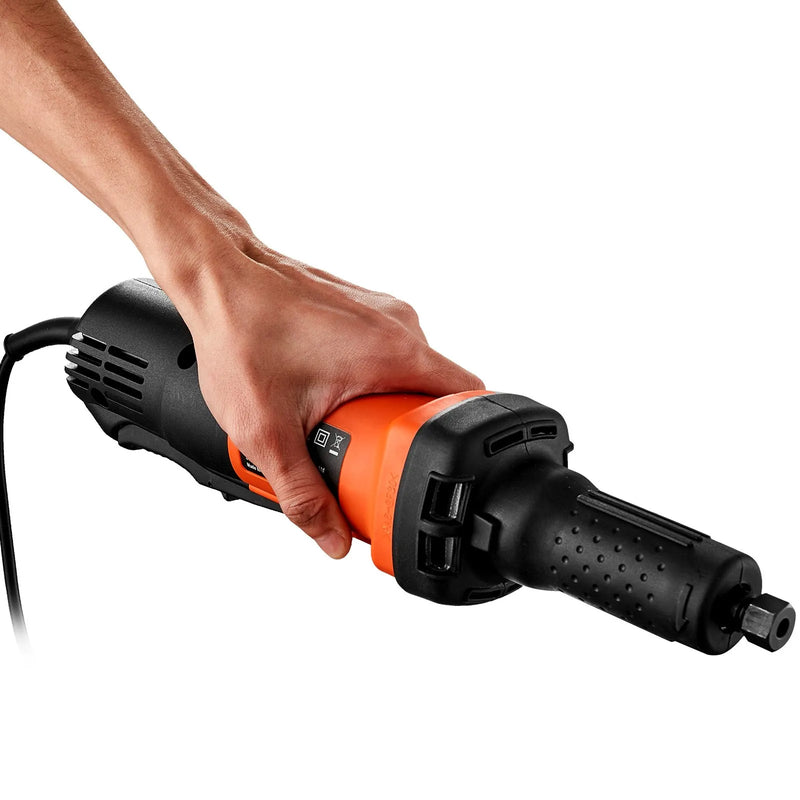 VEVOR tiešais rokas frēzētājs 6,4 mm, jaudīgs taisnais frēzētājs, 30 000 apgr./min, ar 6 maināmiem ātrumiem