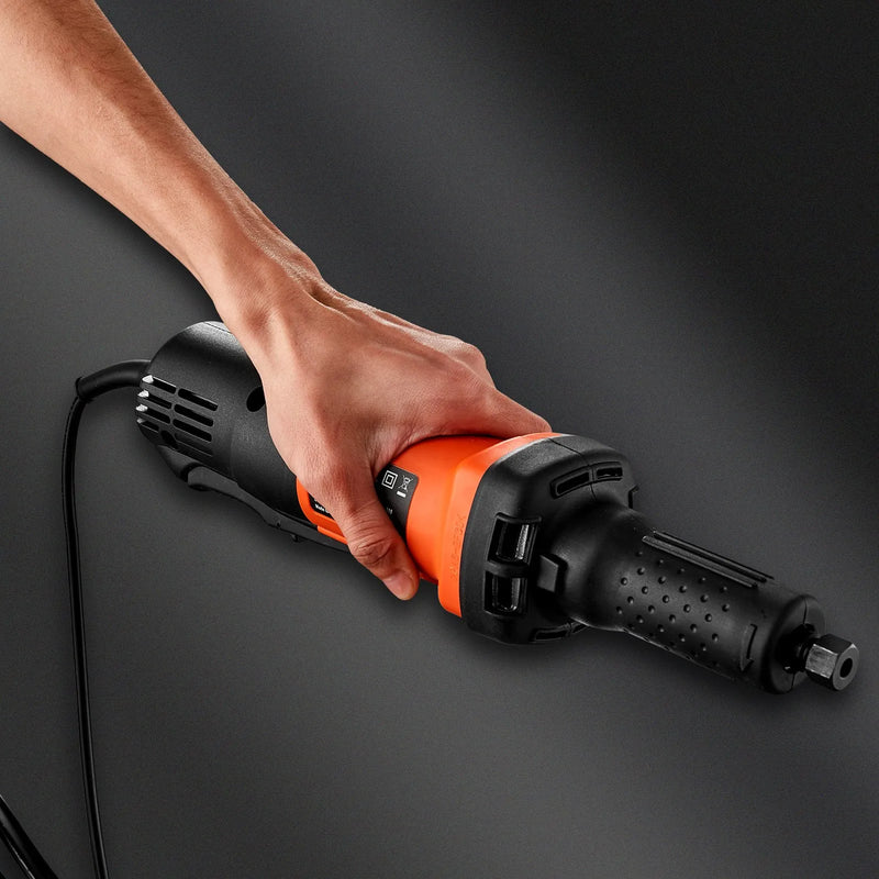 VEVOR tiešais rokas frēzētājs 6,4 mm, jaudīgs taisnais frēzētājs, 30 000 apgr./min, ar 6 maināmiem ātrumiem