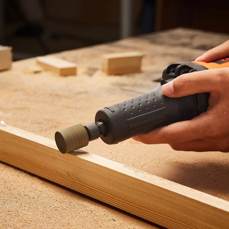 VEVOR tiešais rokas frēzētājs 6,4 mm, jaudīgs taisnais frēzētājs, 30 000 apgr./min, ar 6 maināmiem ātrumiem