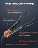 VEVOR Kniežu uzgriežņu knaibles 420 mm ar 13 mandrelēm un 130 kniežu uzgriežņiem (M3–M12, 8-32 līdz 1/2-13 UNC), ar pārnēsājamu koferi